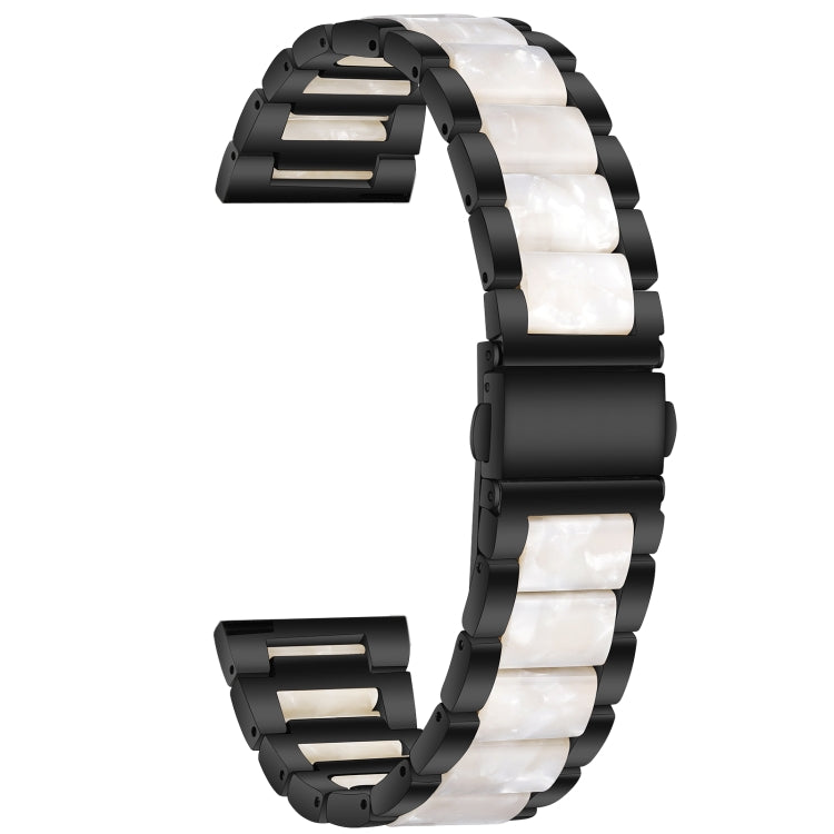 Three Bead Resin Metal Watch Band, For Samsung Galaxy Watch 6 / 6 Classic