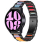 Three Bead Resin Metal Watch Band, For Samsung Galaxy Watch 6 / 6 Classic
