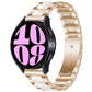 Three Bead Resin Metal Watch Band, For Samsung Galaxy Watch 6 / 6 Classic