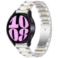 Three Bead Resin Metal Watch Band, For Samsung Galaxy Watch 6 / 6 Classic