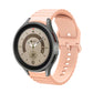 Peach wave-dotted silicone watch band with buckle for Galaxy Watch 6/6 Classic
