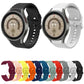 Wave-dotted silicone watch band in black and white with buckle for Galaxy Watch 6/6 Classic