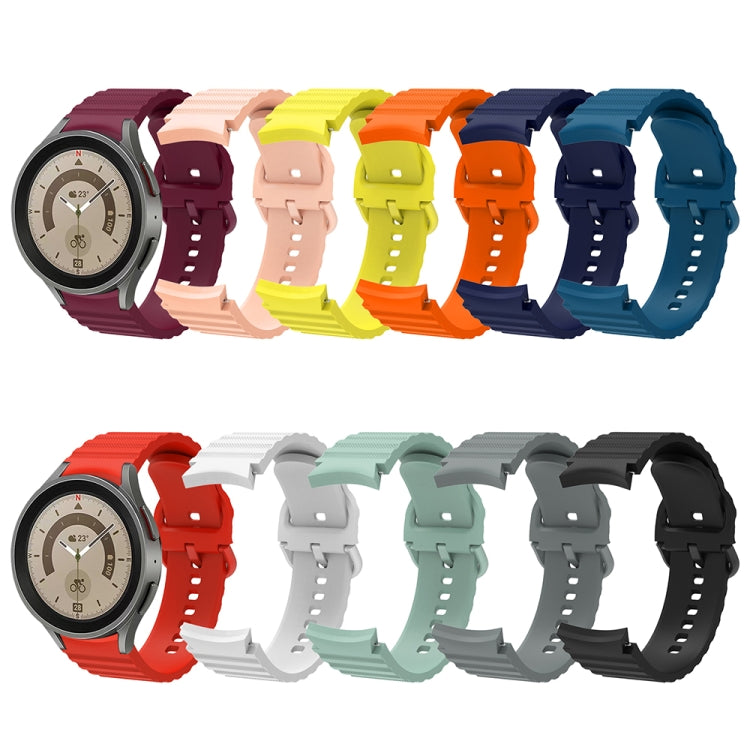 Wave-dotted silicone watch band set in multiple colors with buckle for Galaxy Watch 6/6 Classic
