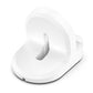 White silicone charging bracket with circular dock cradle and stable base