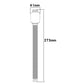Silver-tone Milan metal watch band with frame, size diagram