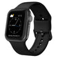 Black silicone watch band with pin buckle, for Apple Watch 38mm