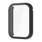 Black PC protective case with integrated tempered film for a fitness tracker display
