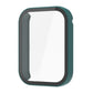 Dark green PC protective case with integrated tempered film for a fitness tracker display