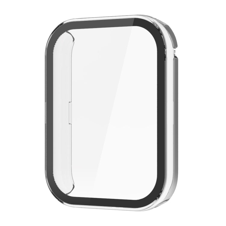 Transparent PC protective case with integrated tempered film for a fitness tracker display