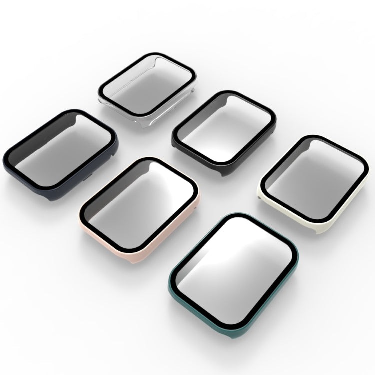 Assorted PC protective cases with integrated tempered film, multiple colors