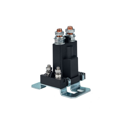 12V DC relay contactor with copper terminals and steel mounting bracket