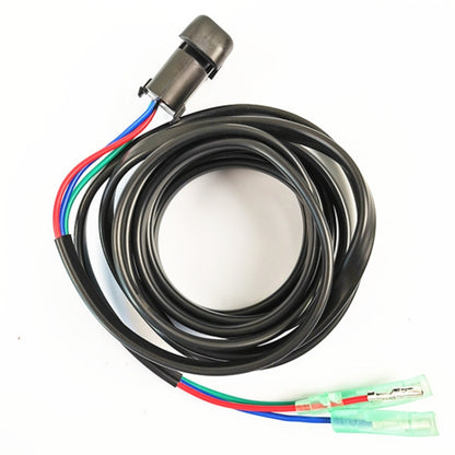 Outboard tilt lift switch wiring harness with multi-wire connector and plug