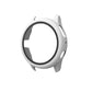 White/gray protective watch bezel case with dark inner ring and cutouts