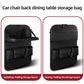 Black car chair back dining table storage bag with foldable storage board