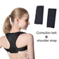 Black posture correction belt with shoulder strap and matching support pads