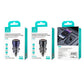 USAMS dual-port car charger retail boxes for CC208 C39, 60W fast charging.
