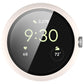 White PC integrated protective watch case with clear tempered screen film overlay