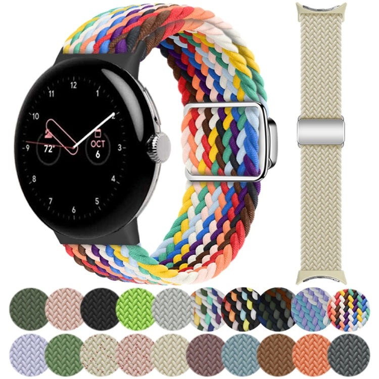 Nylon Loop Magnetic Buckle Watch Band, For Google Pixel Watch 5 / 4 / 3 / 2 / 1 41mm