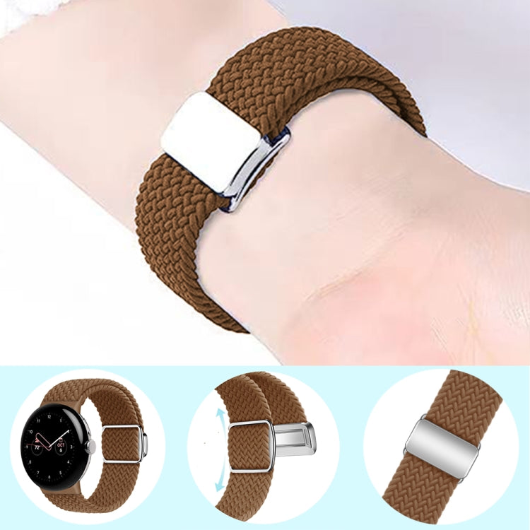Nylon Loop Magnetic Buckle Watch Band, For Google Pixel Watch 5 / 4 / 3 / 2 / 1 41mm