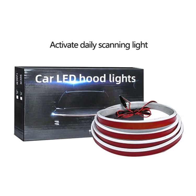 Car Startup Scan Through Hood LED Daytime Running Atmosphere Light, 1.2m, 1.5m, 1.8m