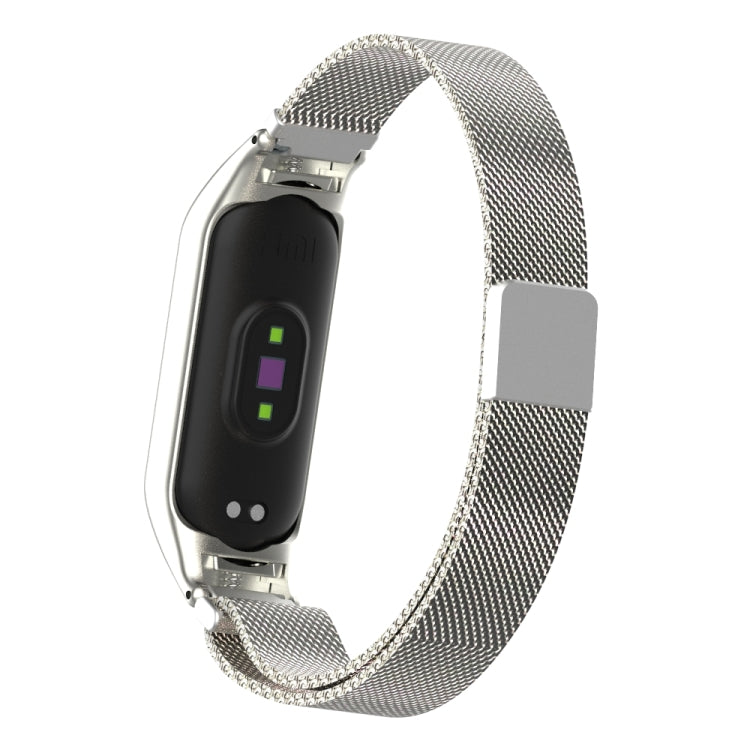 Milano Solid Color Magnetic Stainless Steel Strap, For Xiaomi Mi Band 5