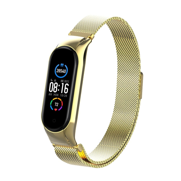 Milano Solid Color Magnetic Stainless Steel Strap, For Xiaomi Mi Band 5