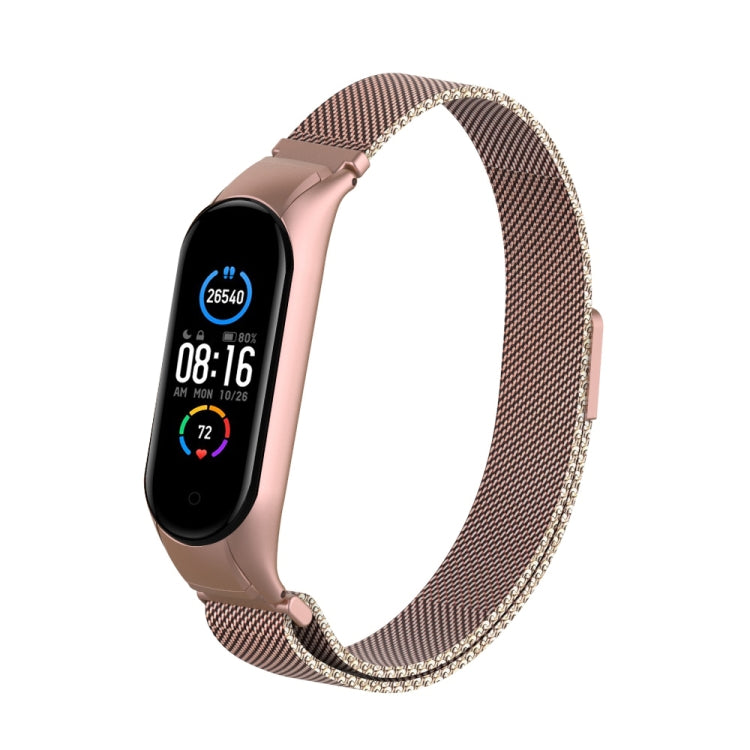 Milano Solid Color Magnetic Stainless Steel Strap, For Xiaomi Mi Band 5