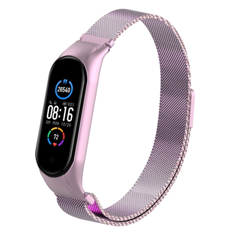 Milano Solid Color Magnetic Stainless Steel Strap, For Xiaomi Mi Band 5