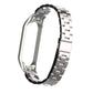 Double Spring Solid Three Stainless Steel Solid Color Strap, For Xiaomi Mi Band 5