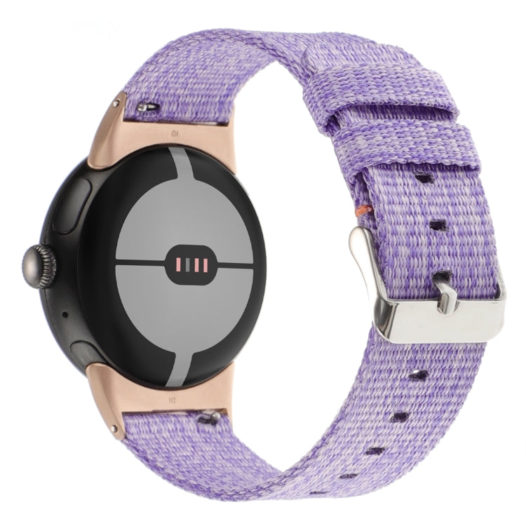 Nylon Canvas Watch Band, For Google Pixel Watch 5 / 4 / 3 / 2 / 1 41mm