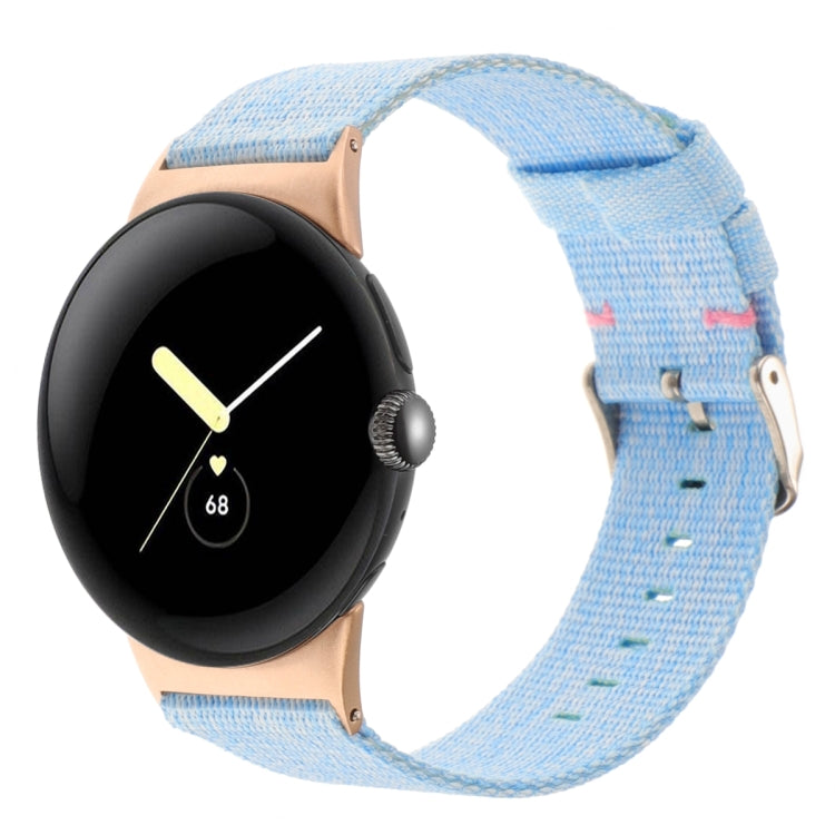 Nylon Canvas Watch Band, For Google Pixel Watch 5 / 4 / 3 / 2 / 1 41mm
