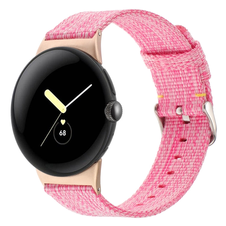 Nylon Canvas Watch Band, For Google Pixel Watch 5 / 4 / 3 / 2 / 1 41mm