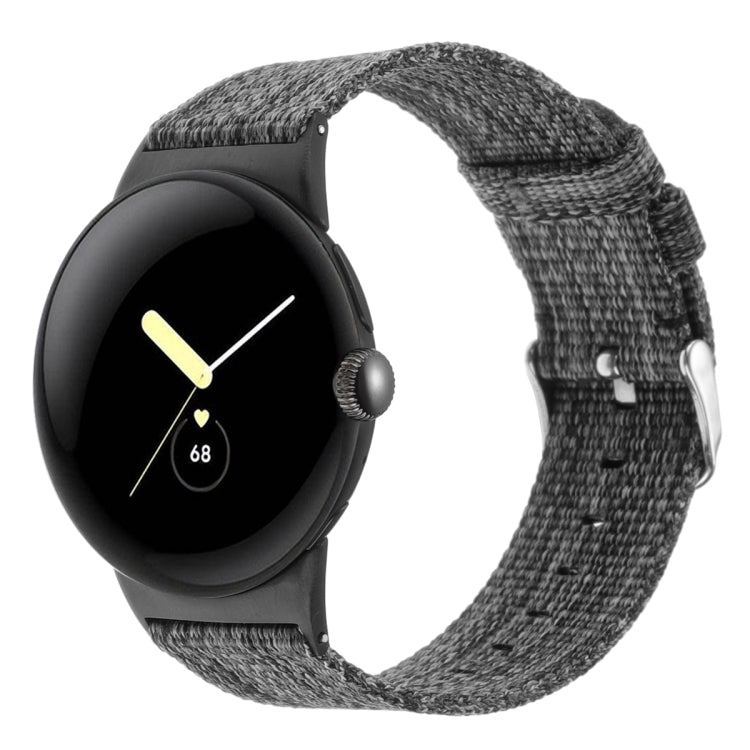 Nylon Canvas Watch Band, For Google Pixel Watch 5 / 4 / 3 / 2 / 1 41mm