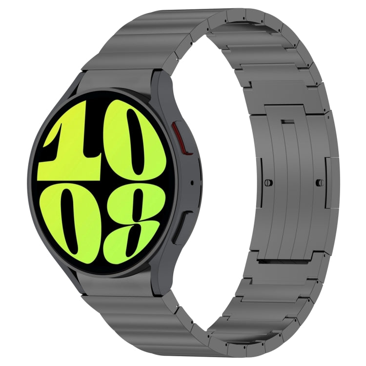 Titanium color metal watch band with one-bead link design for Galaxy Watch