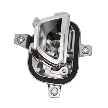 Left LED turn signal light control module with chrome reflector and mounting brackets