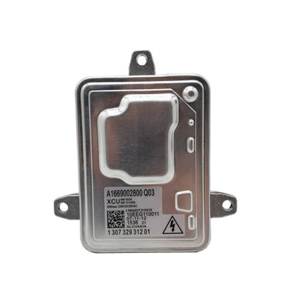 Xenon lamp ballast control unit with label and mounting brackets