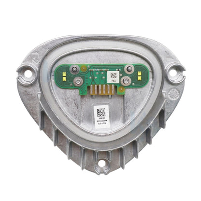 LED daytime running light control module with green circuit board, silver housing