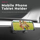 Dashboard glove box hook-style phone and tablet holder with side grips