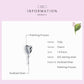 Sterling silver tulip charm bead on a chain, shown full length with stem