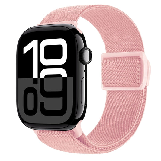 Carbon Fiber Texture Snap Buckle Nylon Watch Band, For Apple Watch Series 10 46mm, For Apple Watch Series 10 42mm, For Apple Watch SE 2023 44mm, For Apple Watch SE 2023 40mm, For Apple Watch Ultra 2 49mm, For Apple Watch Series 9 45mm