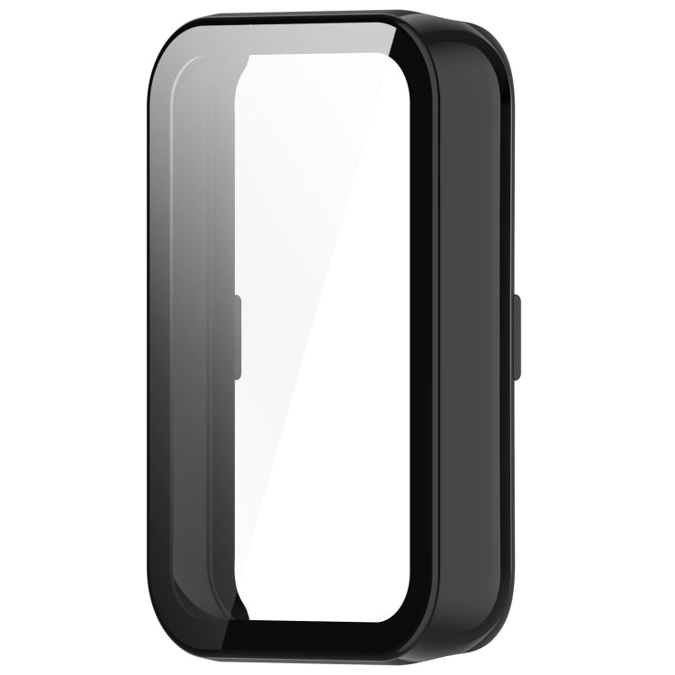 Black Honor Band 9 case with integrated clear screen protector, front view