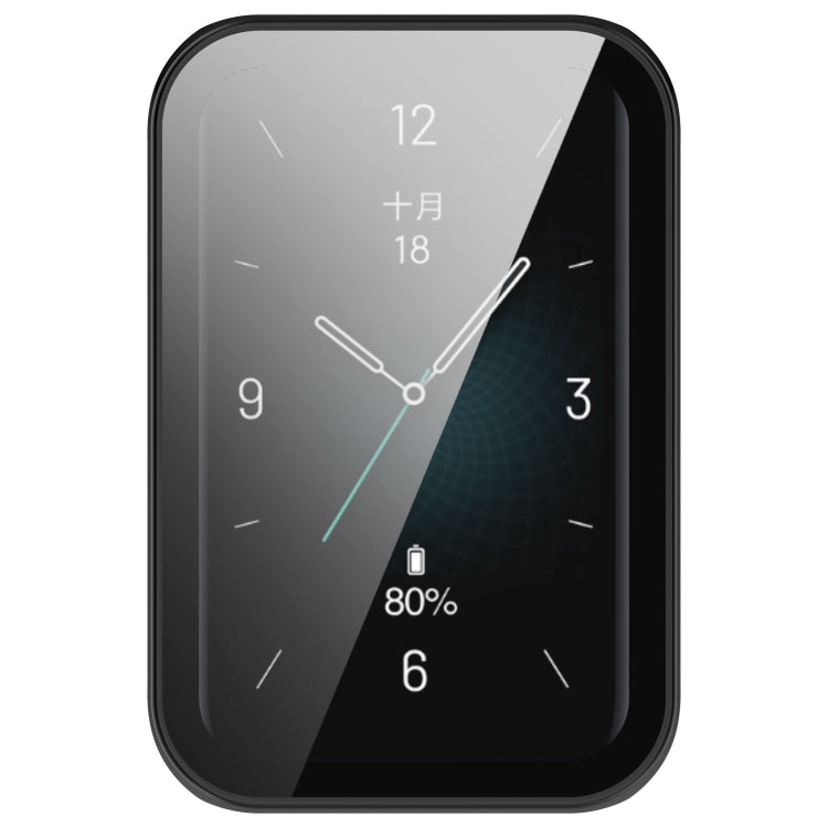 Honor Band 9 protective case fitted over the watch face