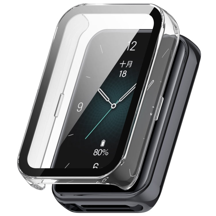 Transparent Honor Band 9 protective case with integrated screen protector