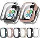 Protective watch cases with integrated screen protectors in six colors