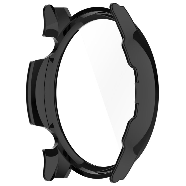 Black smartwatch protective case showing the inner side and watch attachment openings