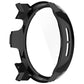 Black protective watch case showing the inner side and side openings