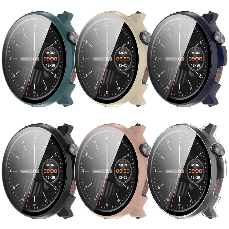 Protective watch cases in six colors shown fitted on watches
