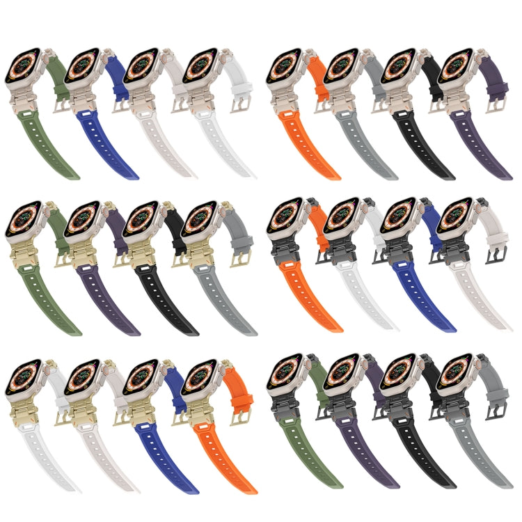 Apple Watch TPU bands in multiple colors with metal connectors