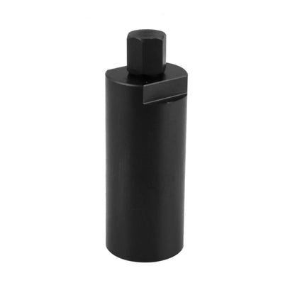 Black flywheel puller tool with cylindrical body and hex cap