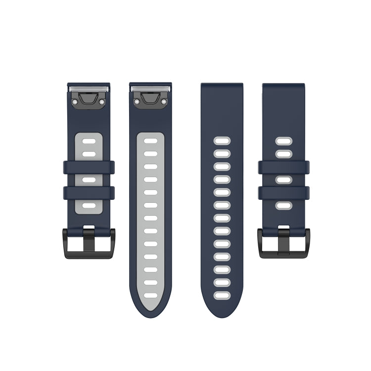 Silicone Two-color Strap, For Garmin Fenix 6S
